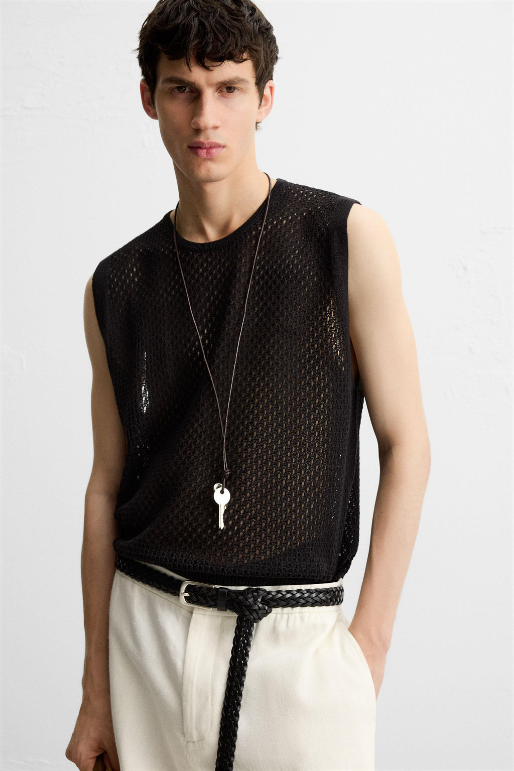 OPEN KNIT VEST - Zara фото 5