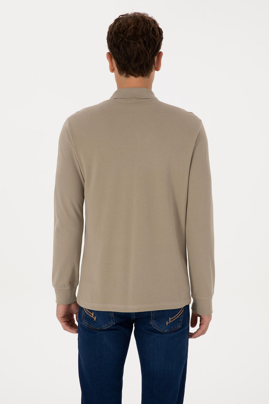 Erkek A__k Haki Basic Sweatshirt - U.s. polo assn фото 5