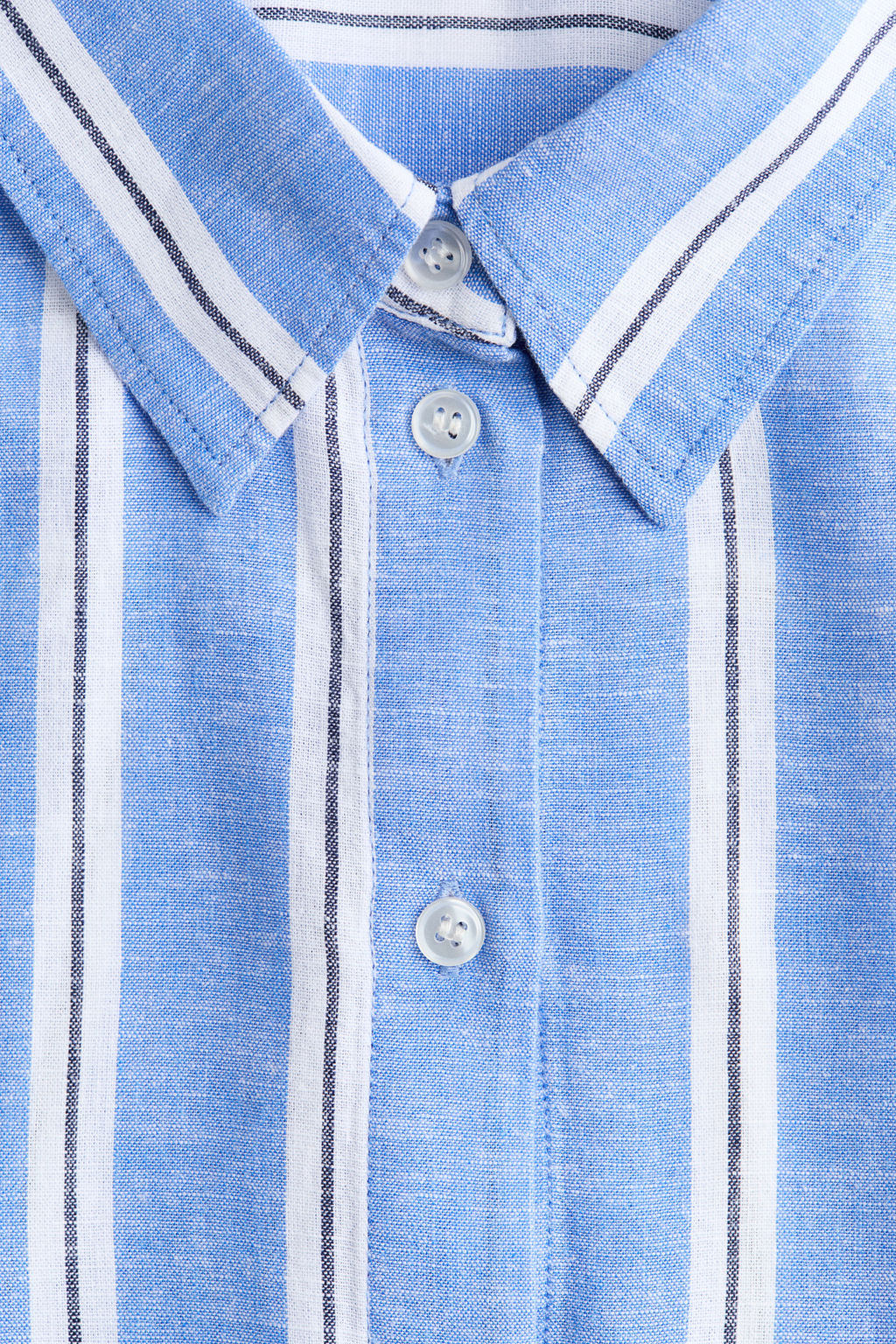 Camisa oversize en mezcla de lino - H&m фото 10