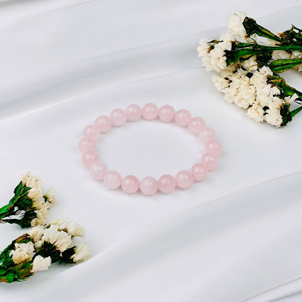 Браслет из Розового кварца 18 см - Радуга самоцветов фото 2