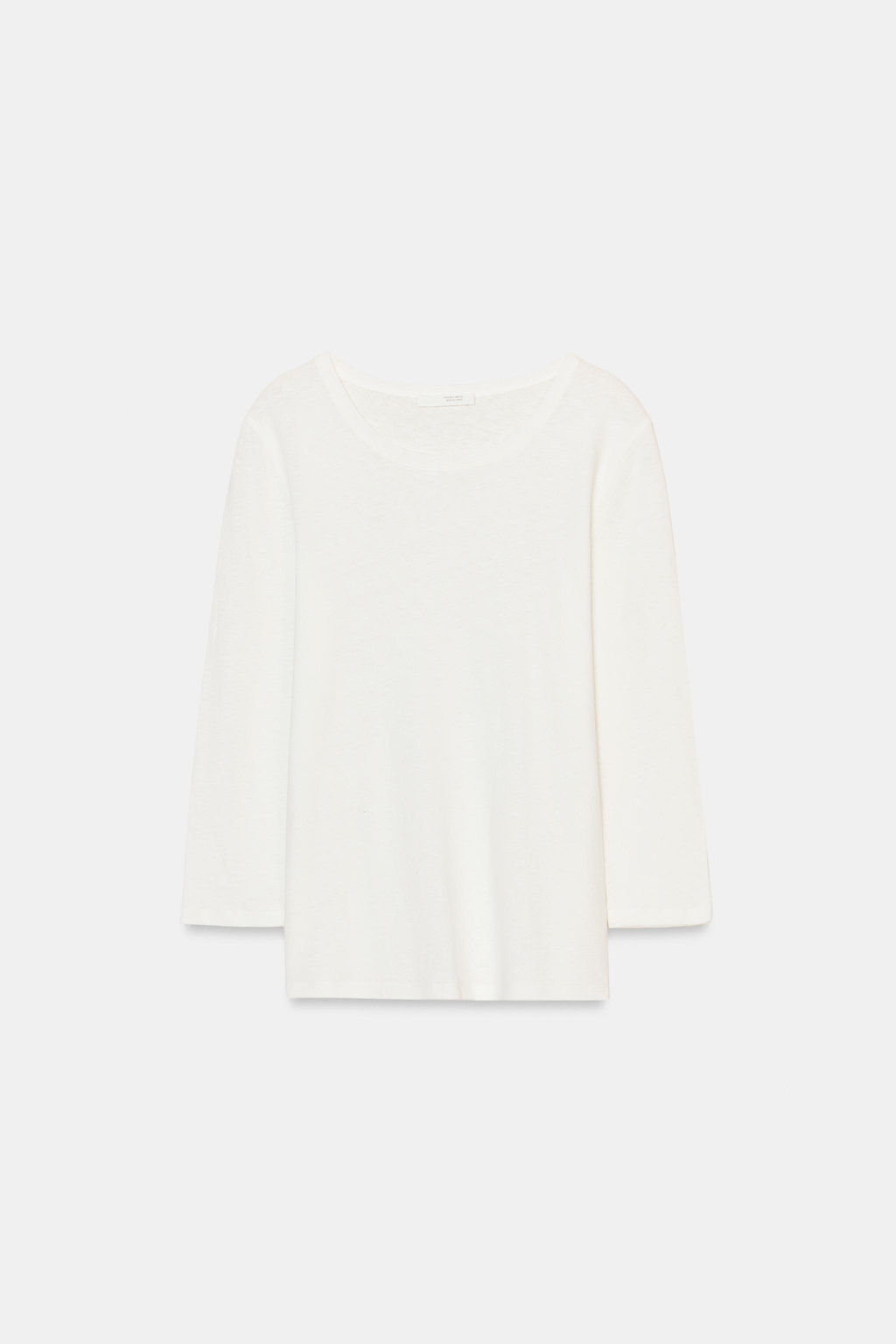 LINEN BLEND WASHED EFFECT T-SHIRT - Zara фото 12
