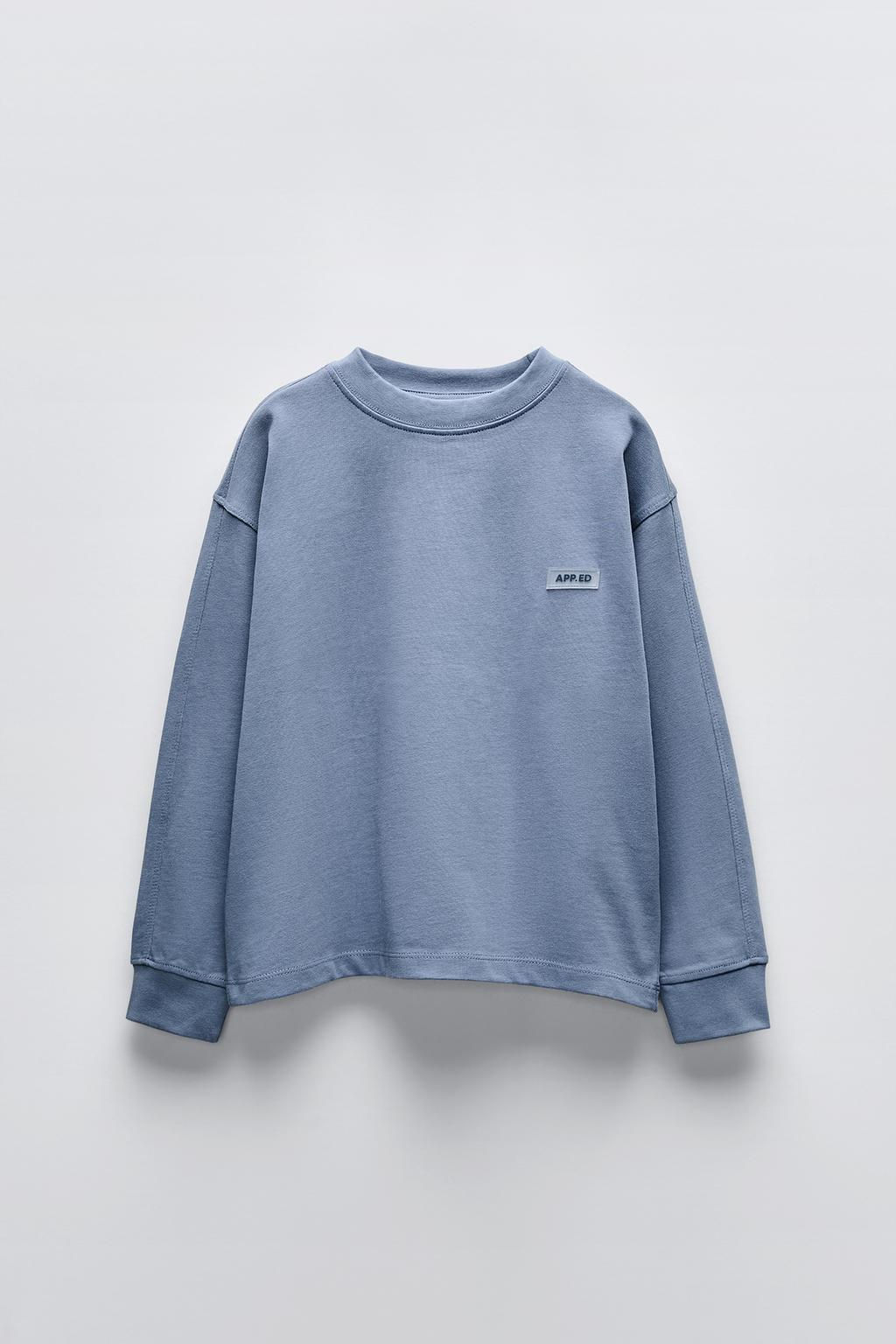 HEAVY JERSEY LABEL T-SHIRT - Zara фото 17