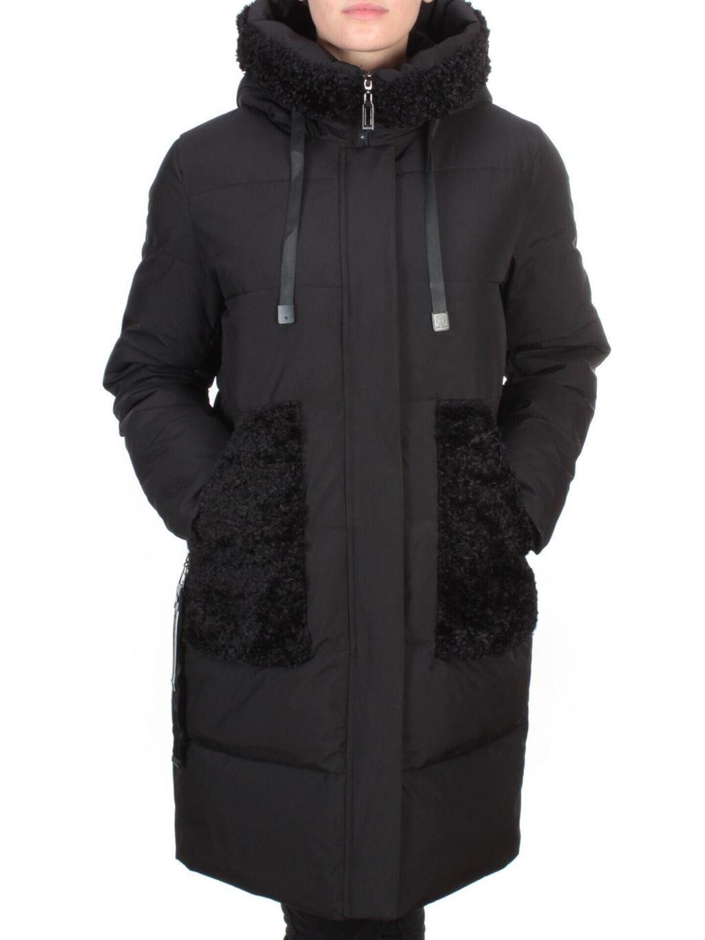 2197-2 BLACK Пальто зимнее женское OLAYEETE (200 гр. холлофайбера) - Fashion фото 2