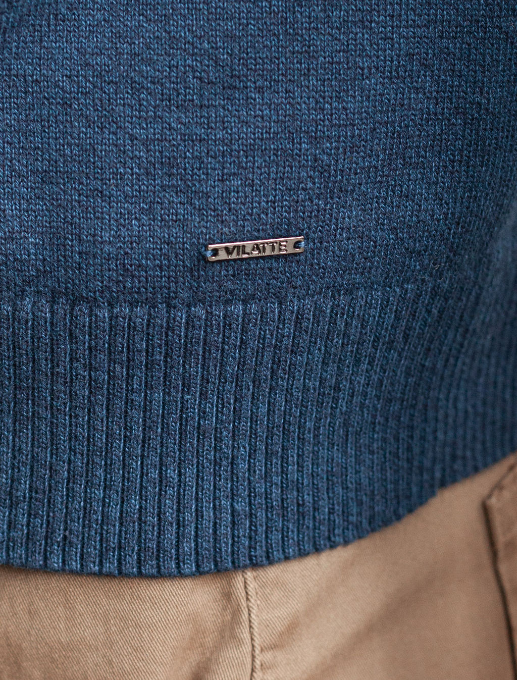 Кардиган на молнии из хлопка с нейлоном - Vilatte фото 8