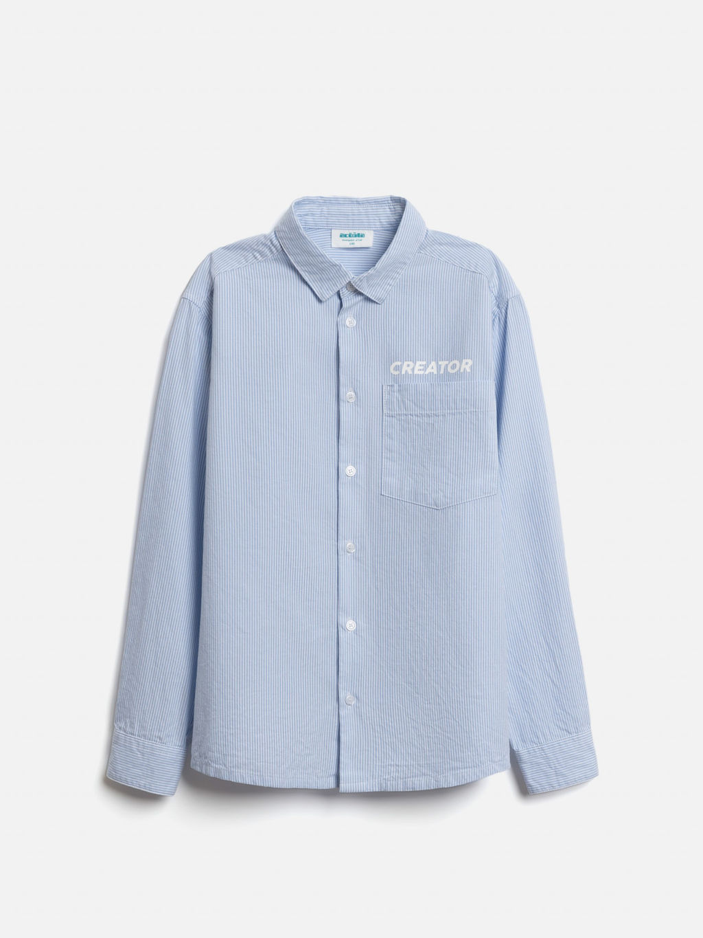 ACOOLA / Сорочка верхняя детская для мальчиков Goraziy1 голубая полоска  фото 3