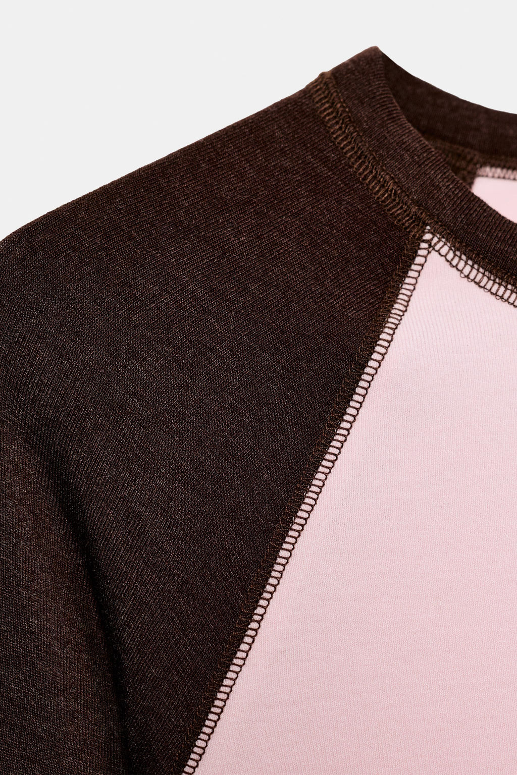 CAMISETA RANGL?N CONTRASTE / Khaki - Zara фото 7