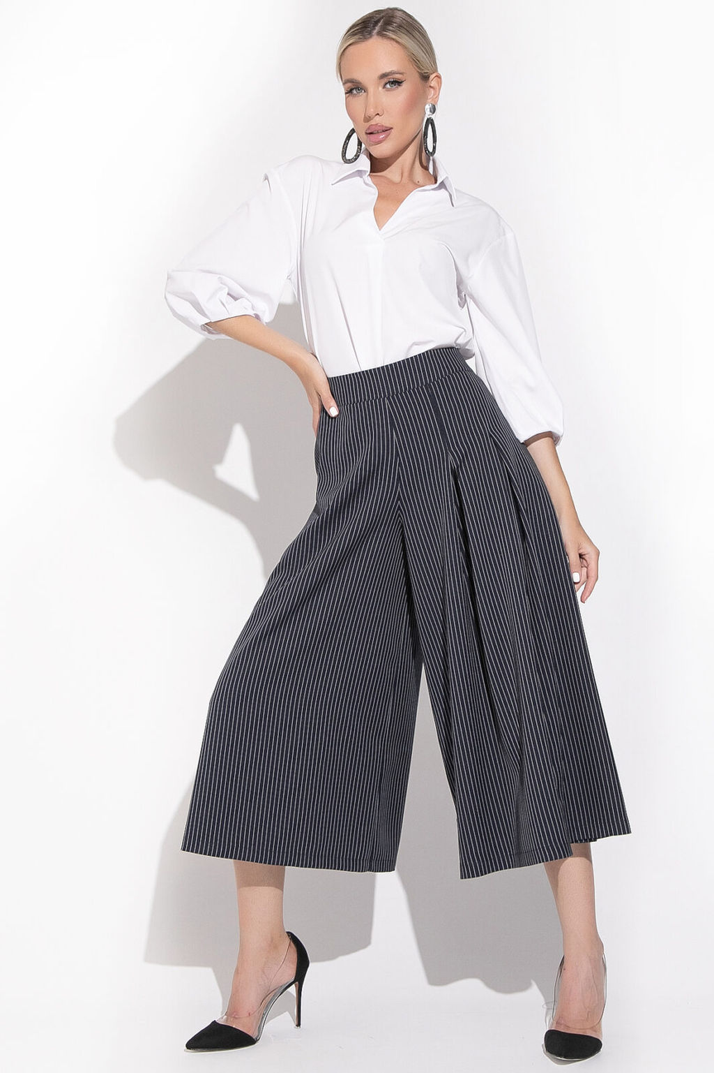 Кюлоты Особый случай (полоска черника) - Эльза фото 7