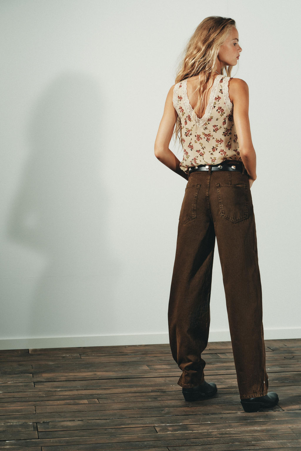 TRF BAGGY BALLOON MID-WAIST JEANS - Zara фото 14