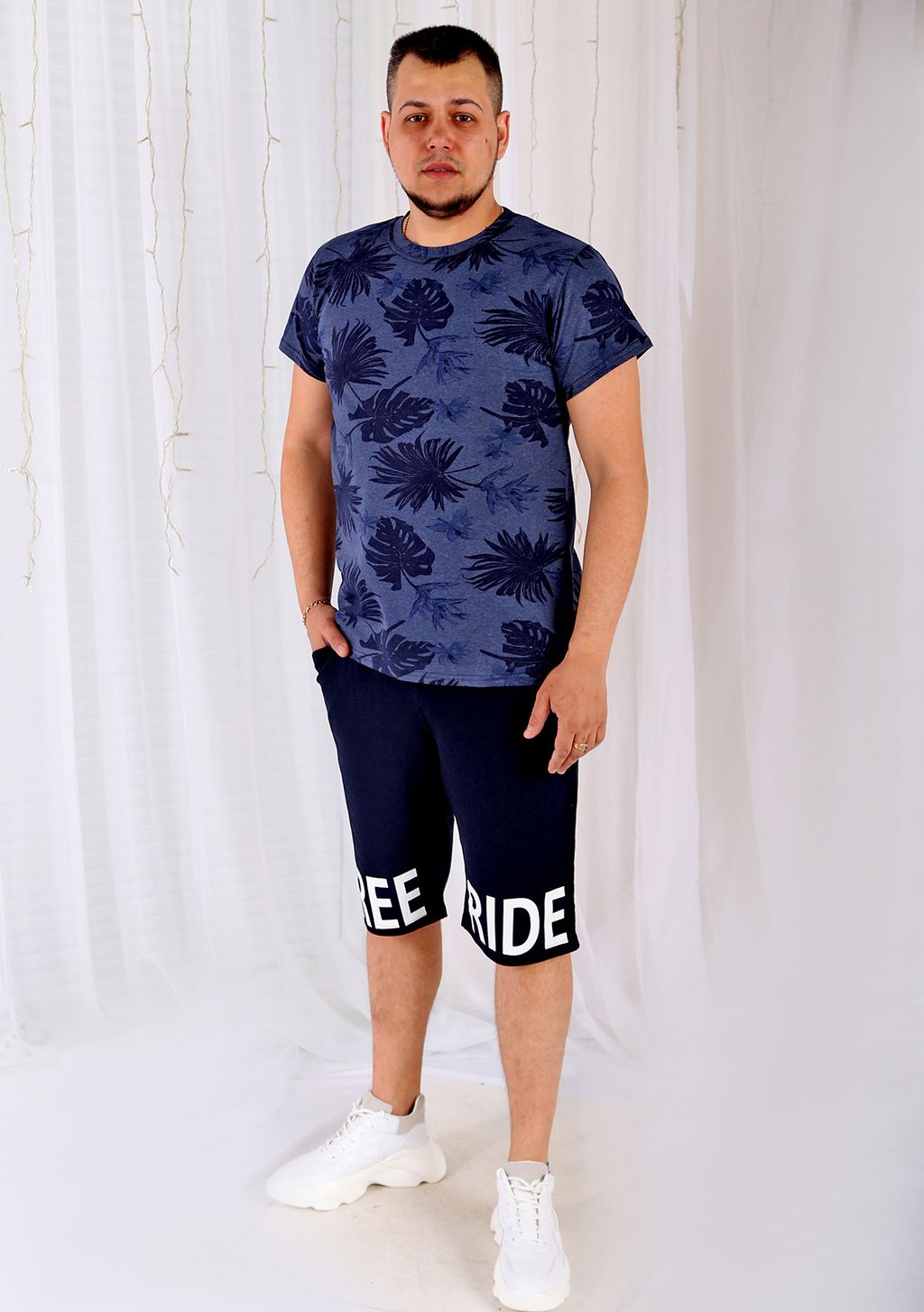 Футболка Генри  синяя - Марлен фото 2