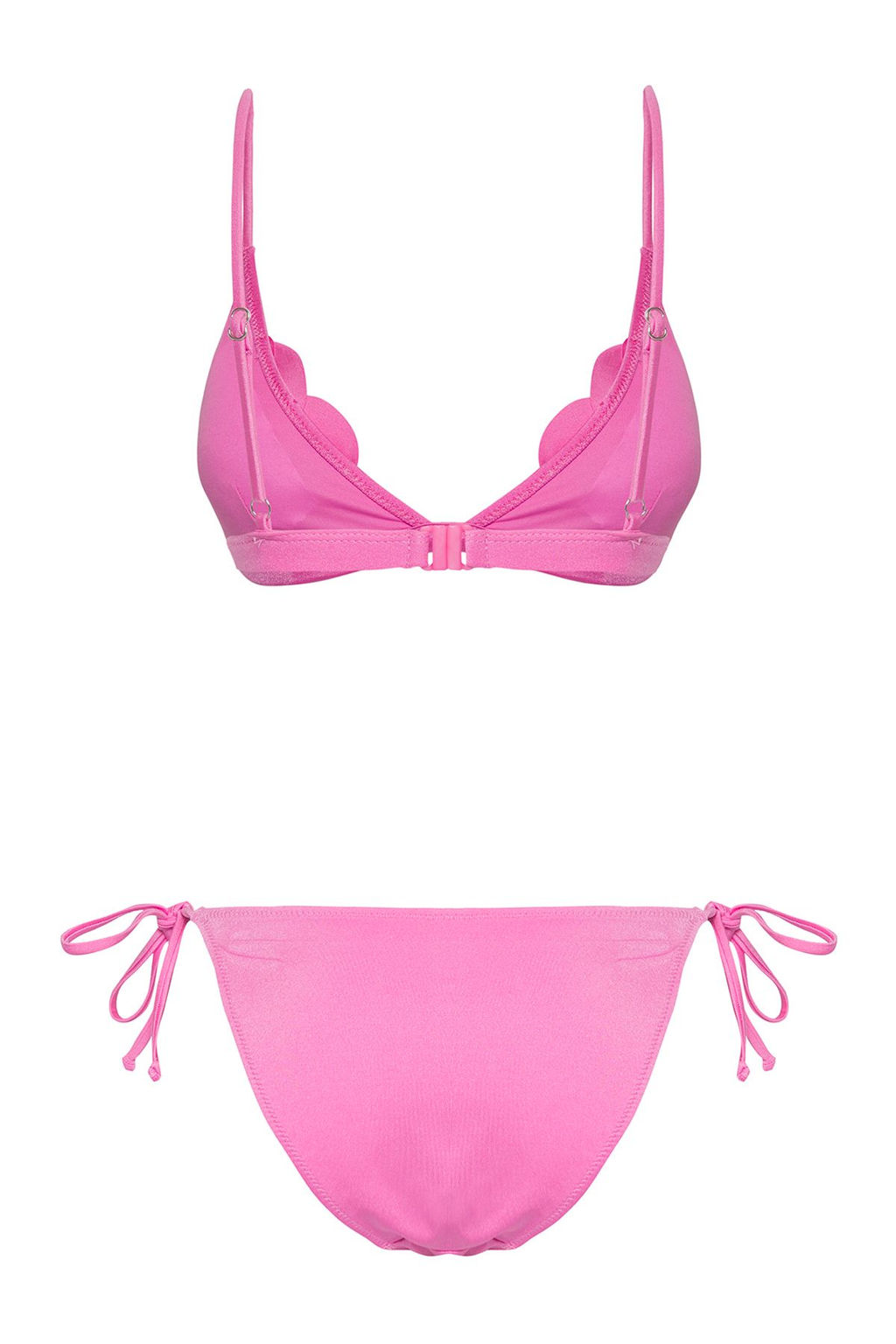 TRENDYOLMILLA Pembe Ucgen Cicek Aplikeli Regular Bikini Tak?m? TBESS25BT00046  фото 6