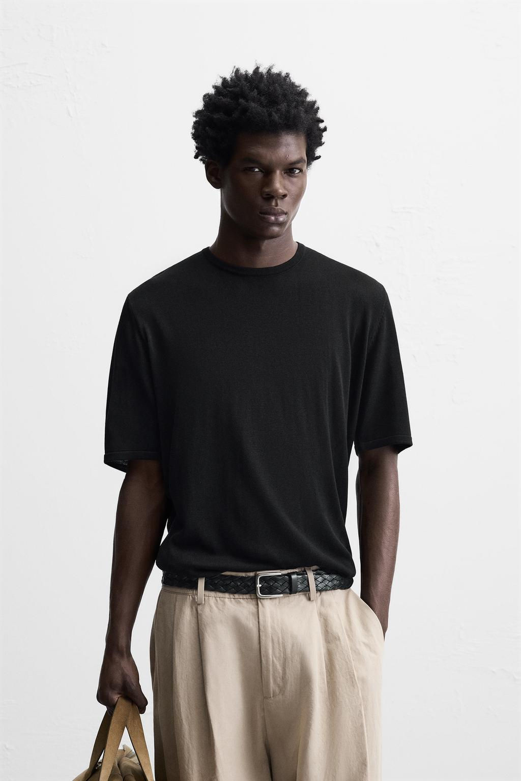 FLOWING KNIT T-SHIRT - Zara фото 11