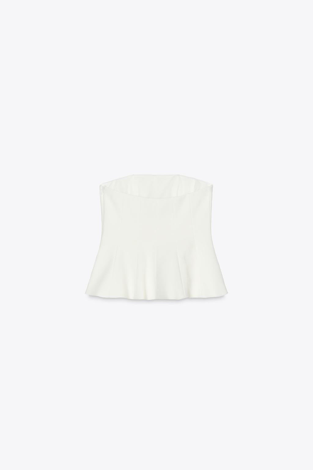 PEPLUM BANDEAU TOP - Zara фото 14