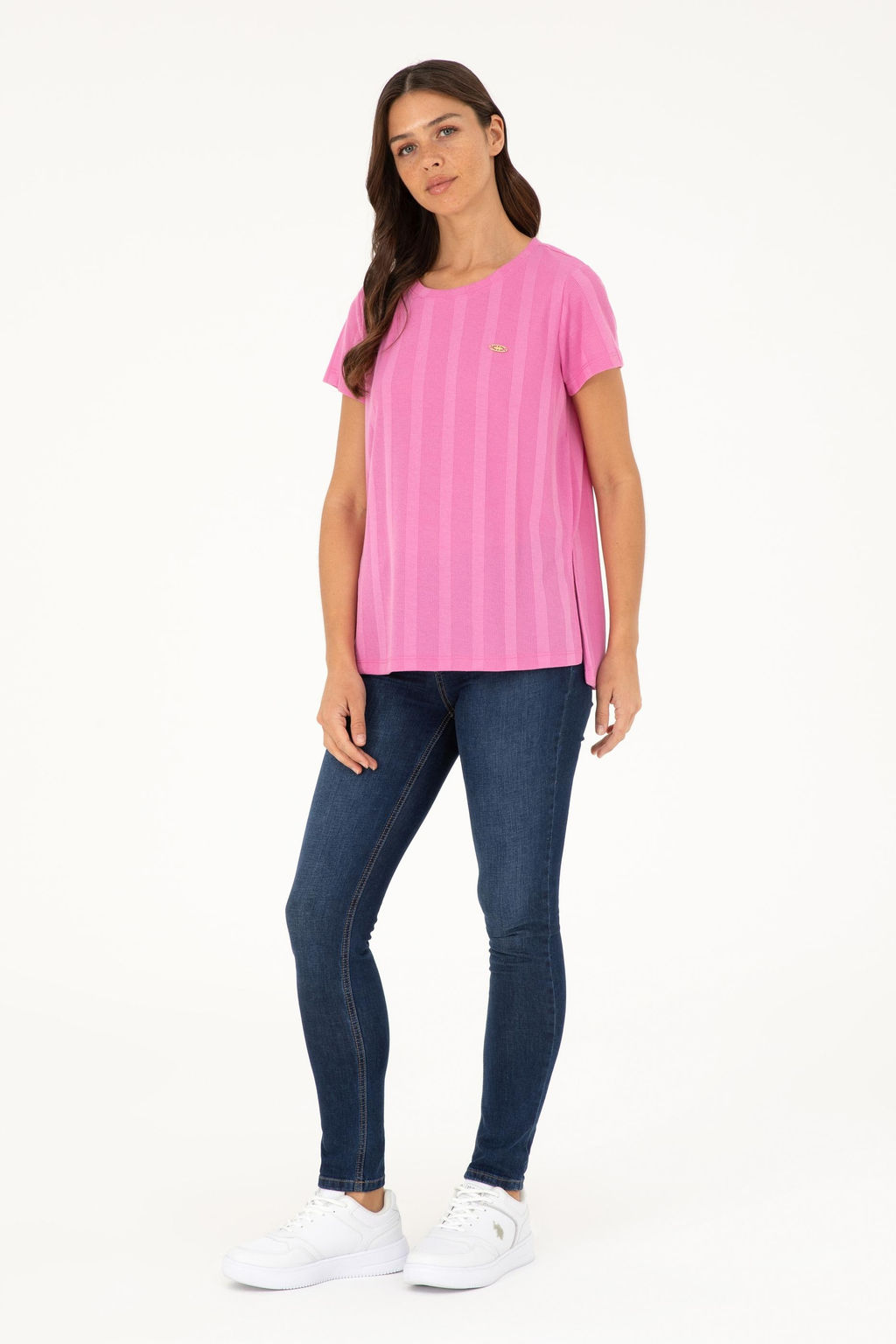 U. S. Polo Assn / Женская фиолетовая футболка - U.s. polo assn фото 4