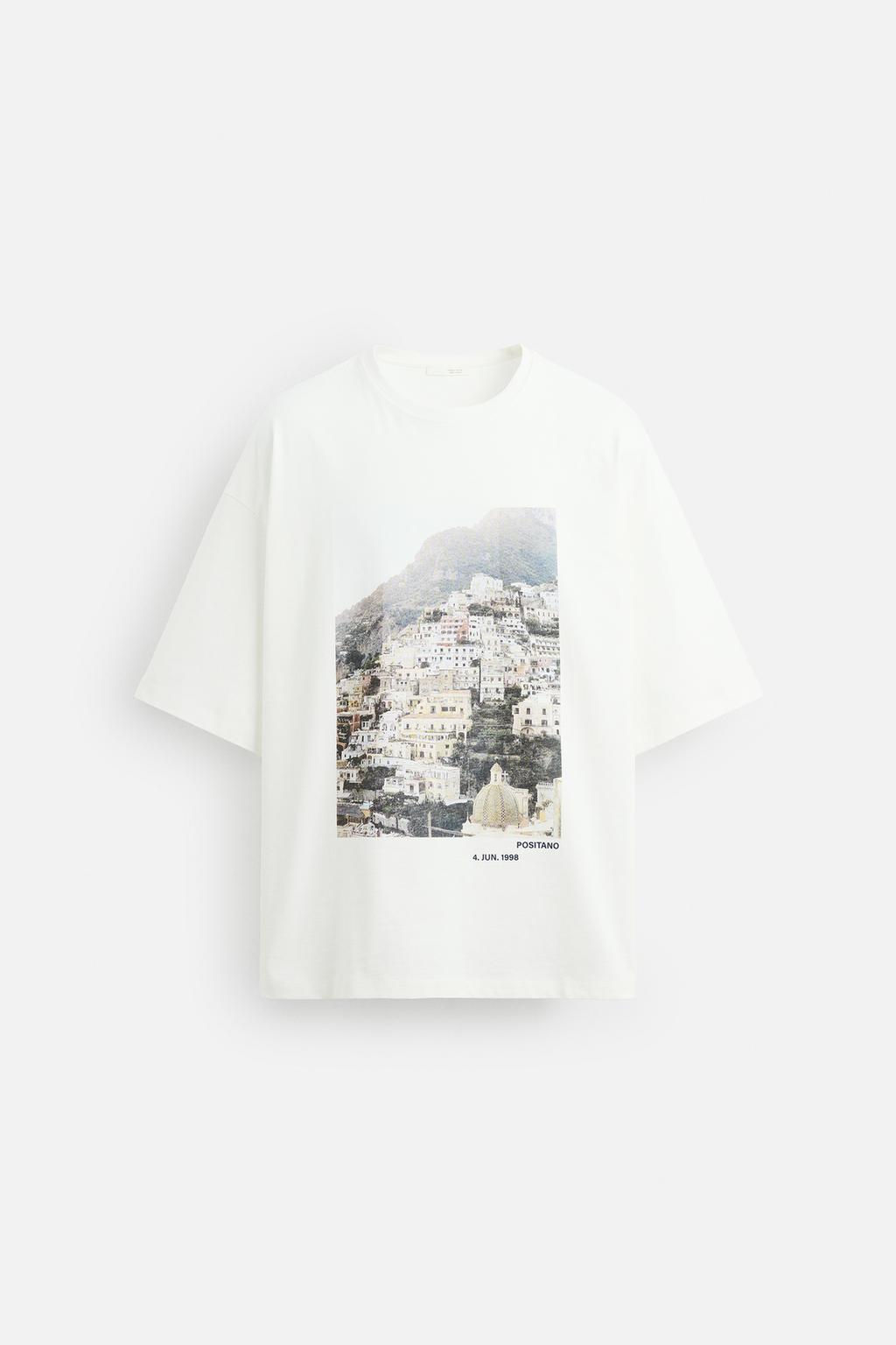 T-SHIRT WITH PHOTO PRINT - Zara фото 6