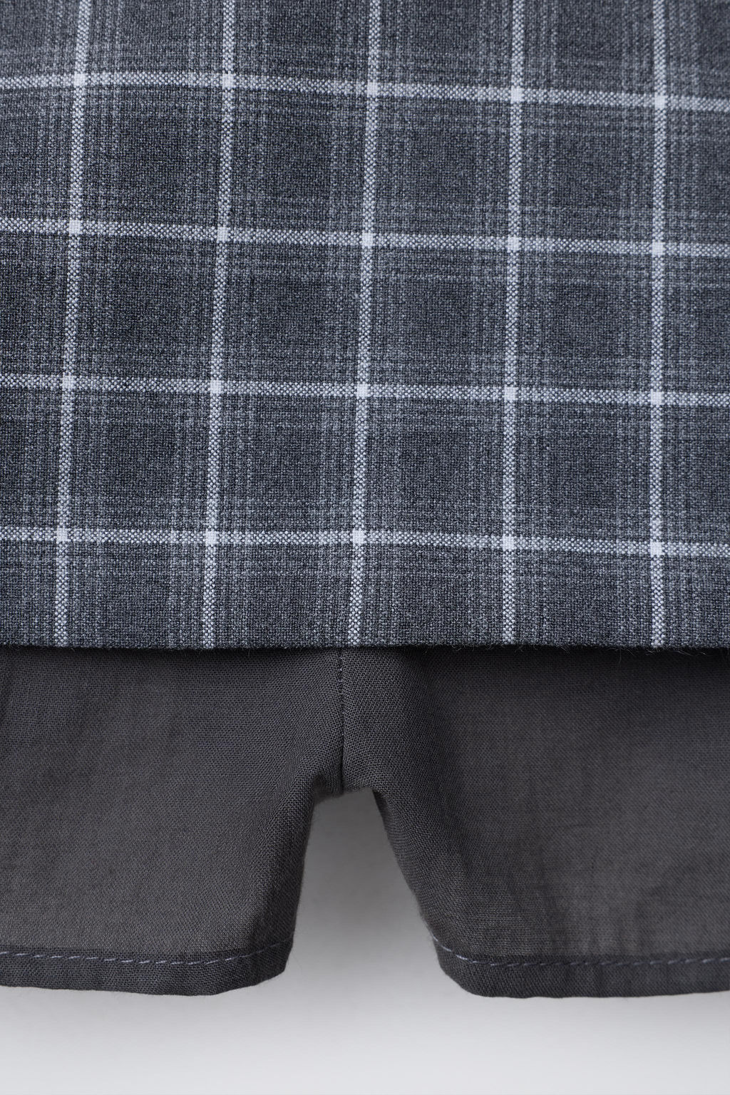 CHECK BERMUDA SKORT WITH BELT - Zara фото 4