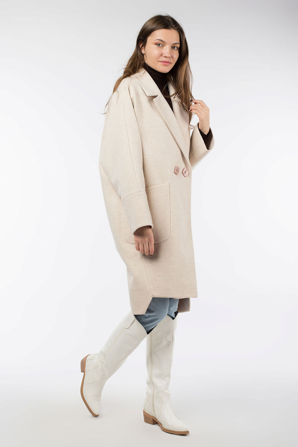 Пальто женское демисезонное - El podio фото 4