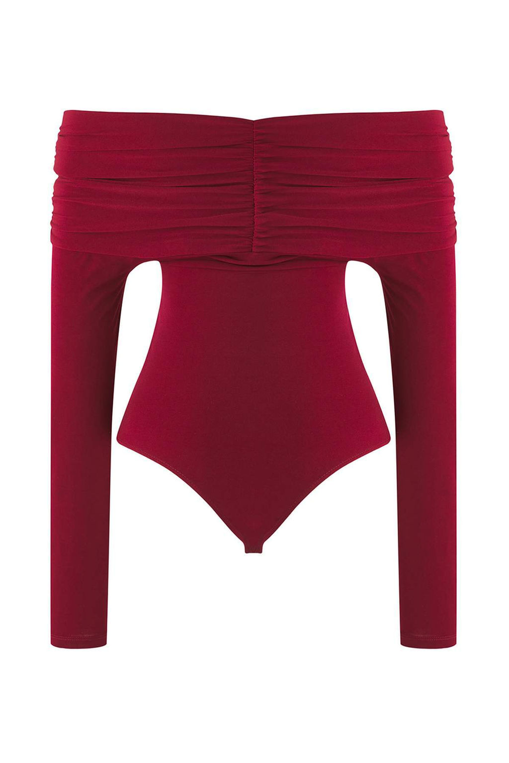 Siyah Carmen Yaka Orme Body TPRAW26BD00022 - Trendyolmilla фото 10