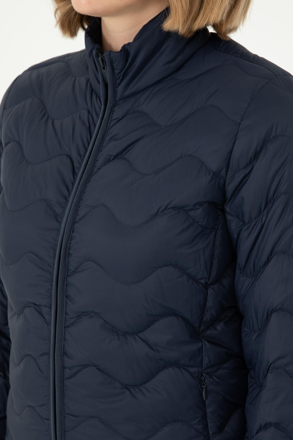 Женское темно-синее пальто Неожиданная скидка в корзине - U.s. polo assn фото 14