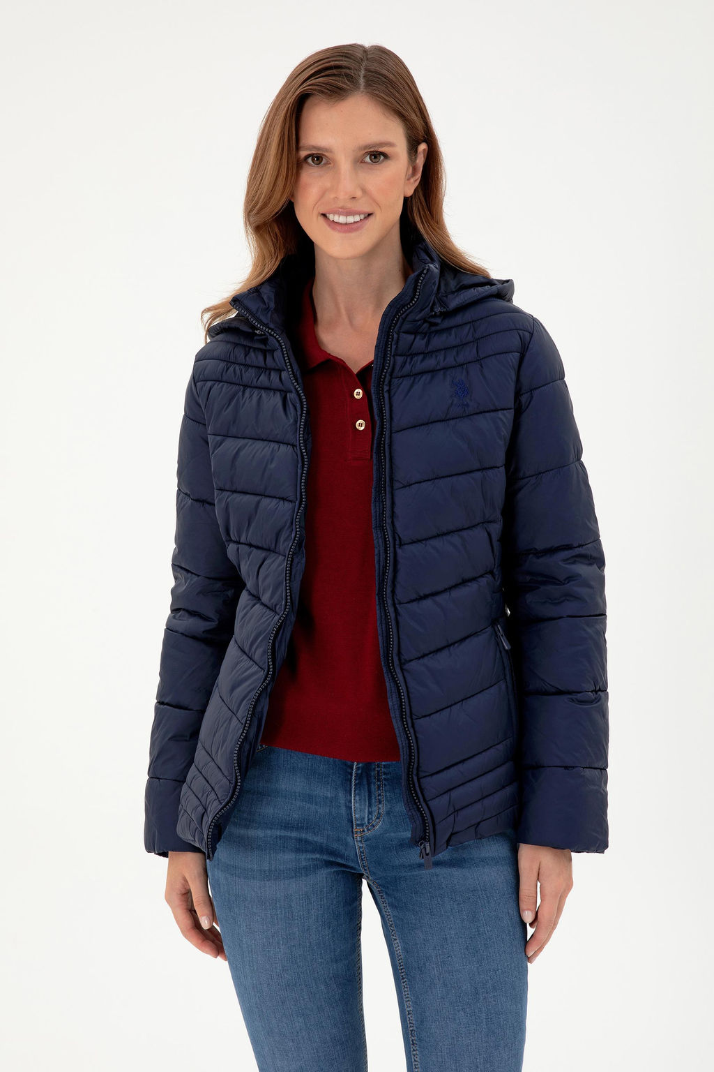 Женское темно-синее пальто - U.s. polo assn фото 3