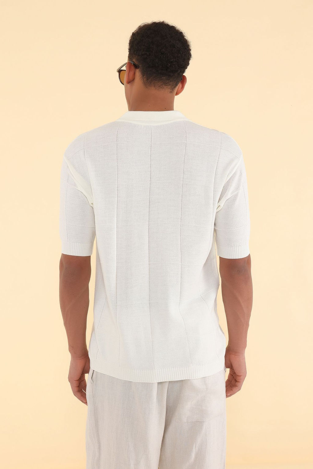 TRENDYOL MAN Ekru Regular Unisex Dokulu Triko Polo Yaka T-shirt TMNSS25PO00024 - Trendyolmilla фото 6