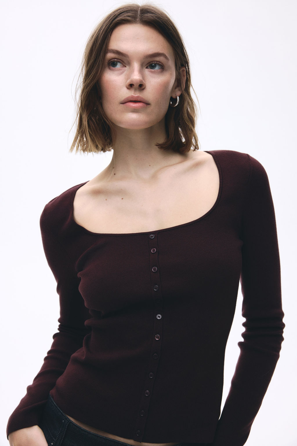 Top con escote cuadrado - H&m фото 5