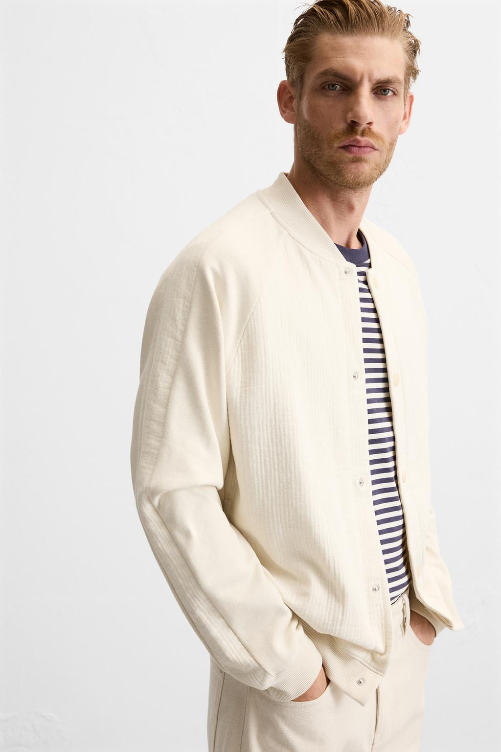 CONTRAST BOMBER JACKET - Zara фото 5