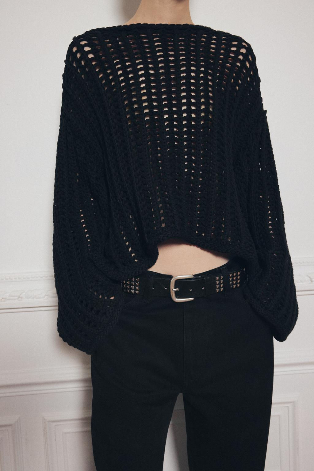 OPEN KNIT SWEATER - Zara фото 10