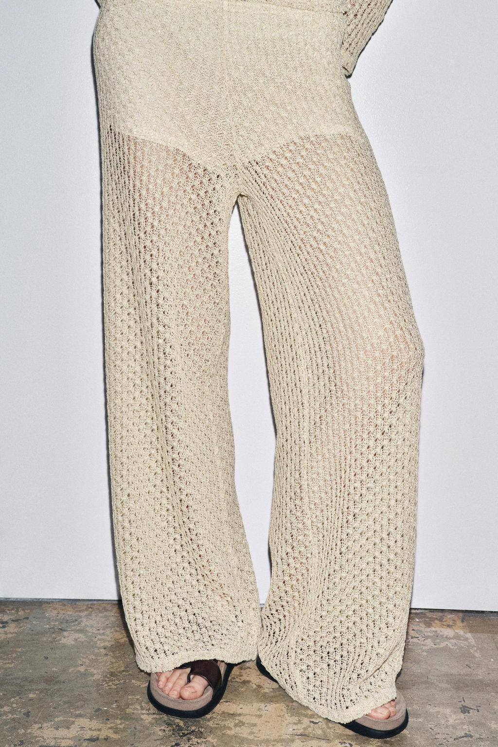 METALLIC THREAD TROUSERS - Zara фото 3