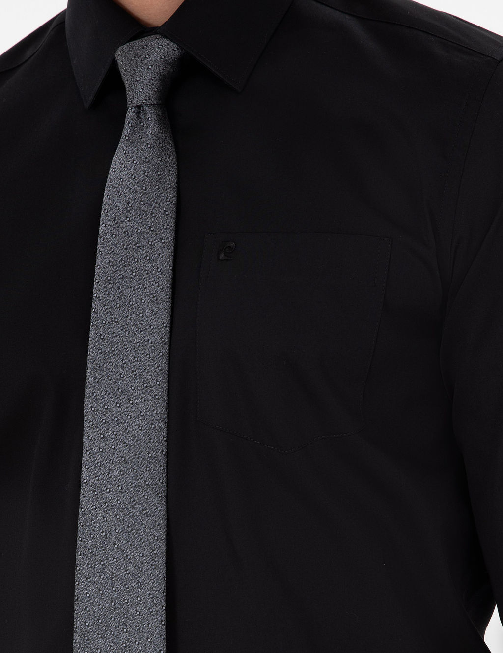 Siyah Regular Fit Uzun Kollu Basic G_mlek