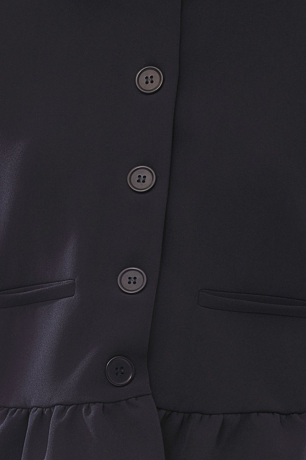 TRENDYOLMILLA Lacivert Balon Detayl? Bisiklet Yaka Dokuma Blazer Ceket TWOSS25BC00023  фото 4