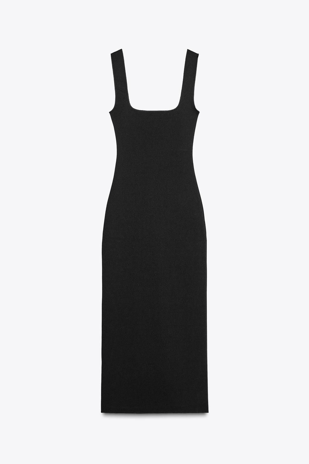 STRETCH SQUARE NECK DRESS - Zara фото 24