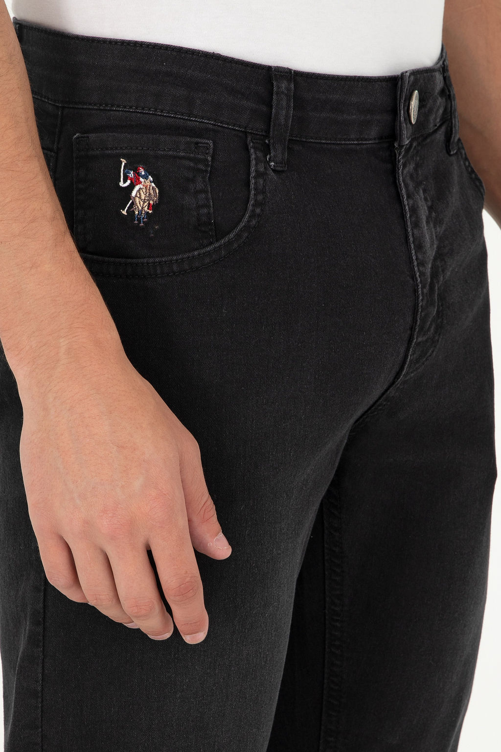 Мужские черные джинсовые брюки - U.s. polo assn фото 11