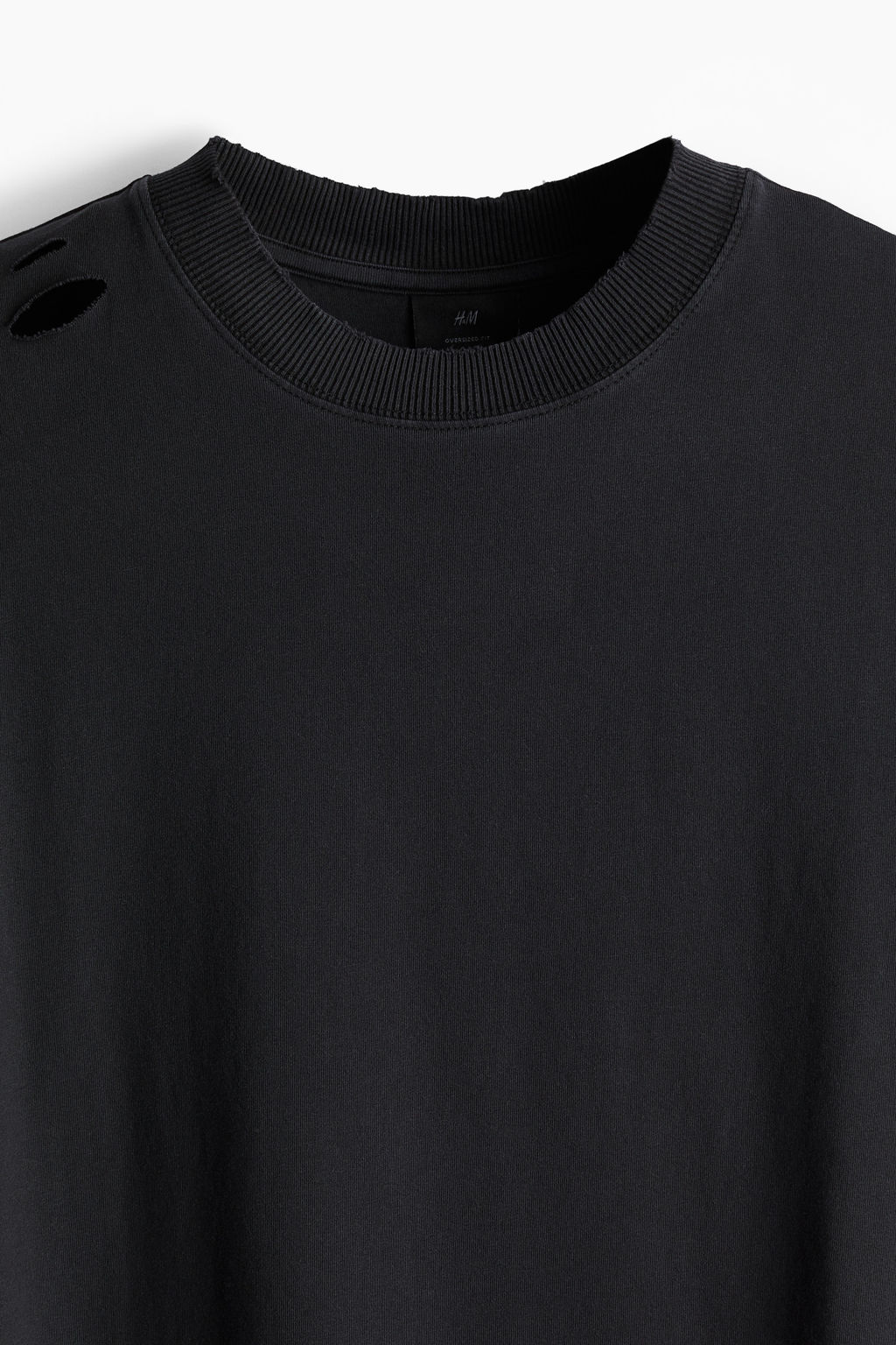 Camiseta con efecto desgastado Oversized Fit - H&m фото 4