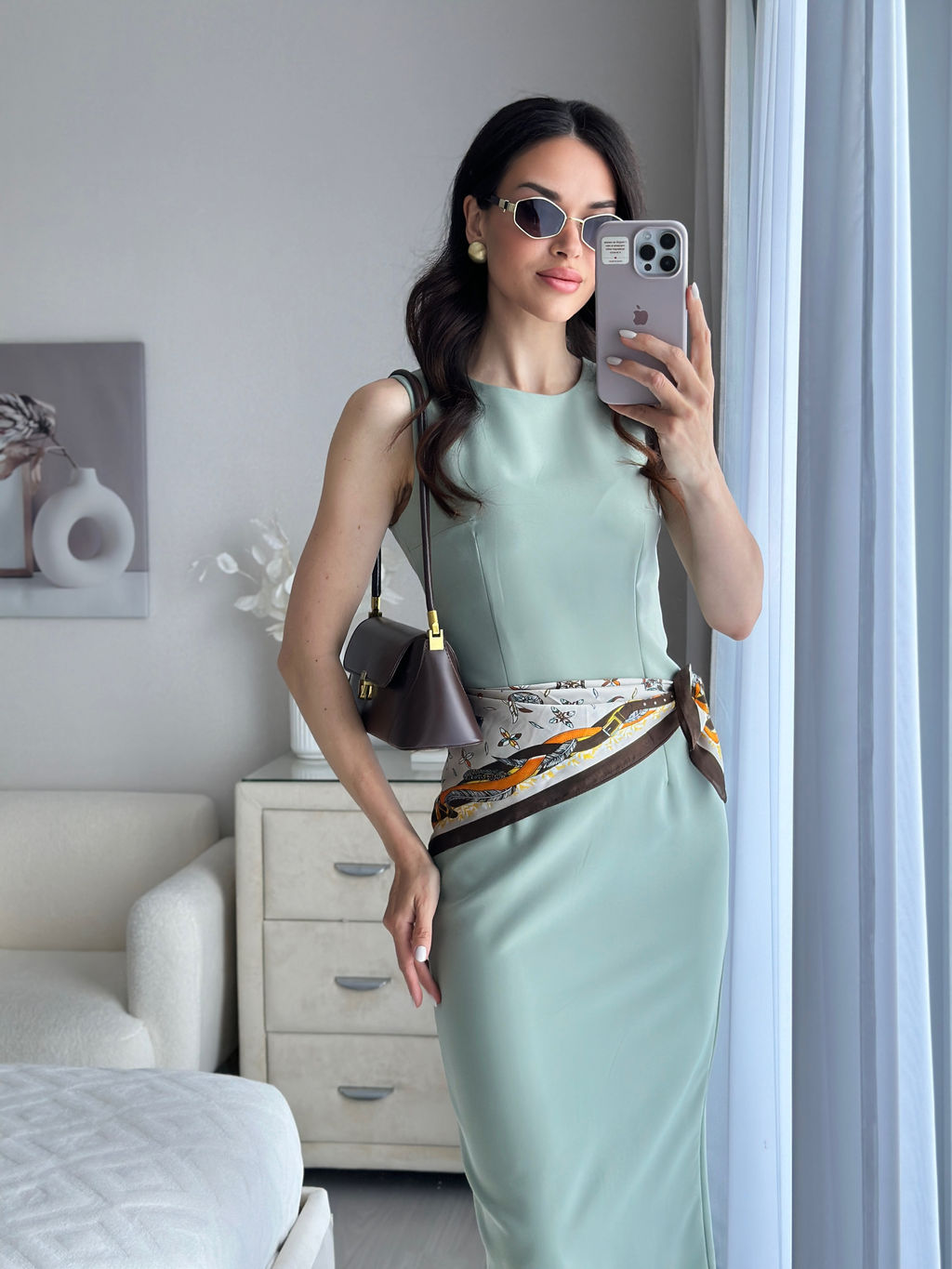 Платье Ассия (фисташковый) - Nadi bordo фото 8