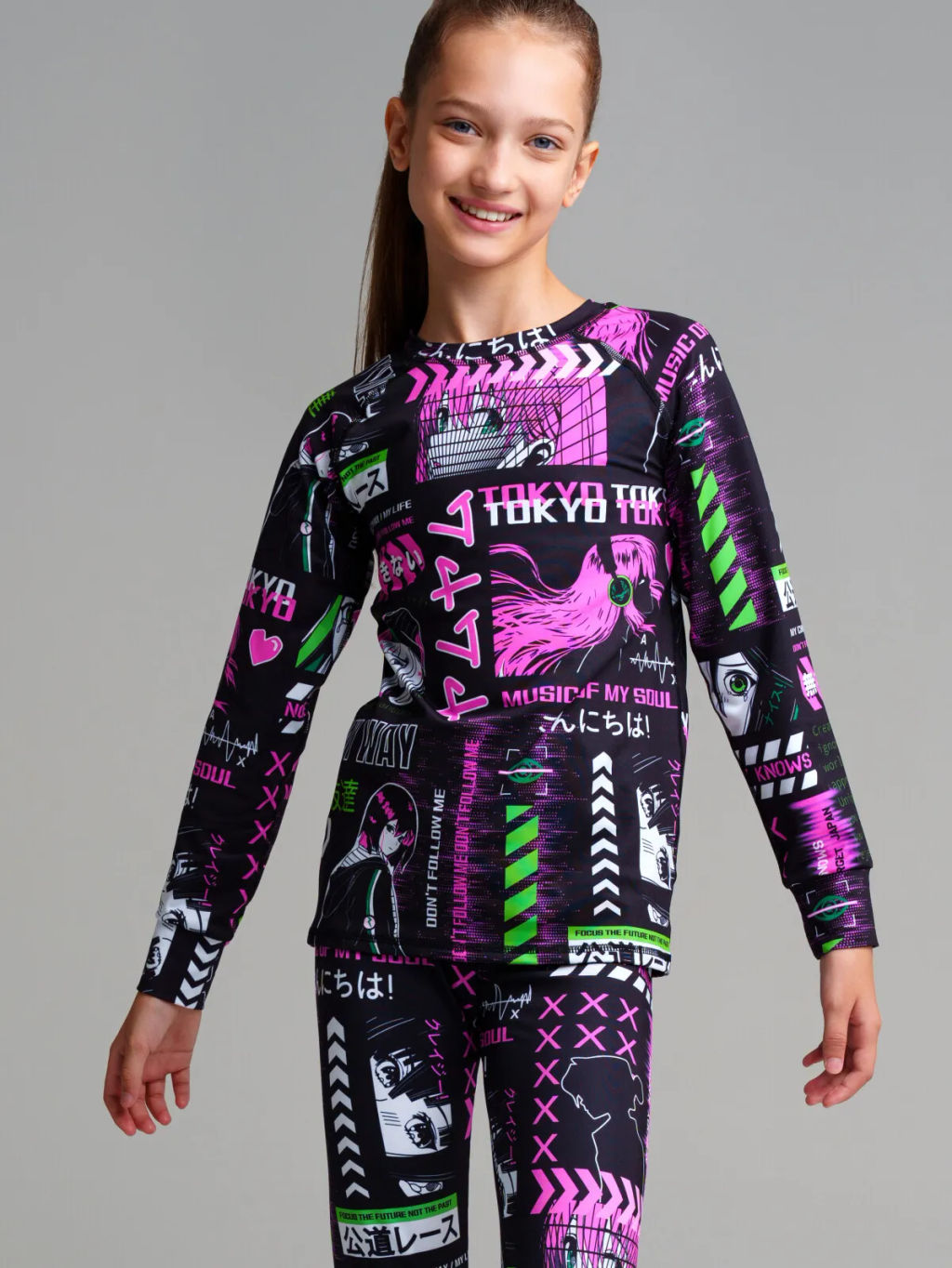 32321469 Термокомплект трикотажный для девочек: брюки, толстовка для эпизодического использования - Playtoday фото 2