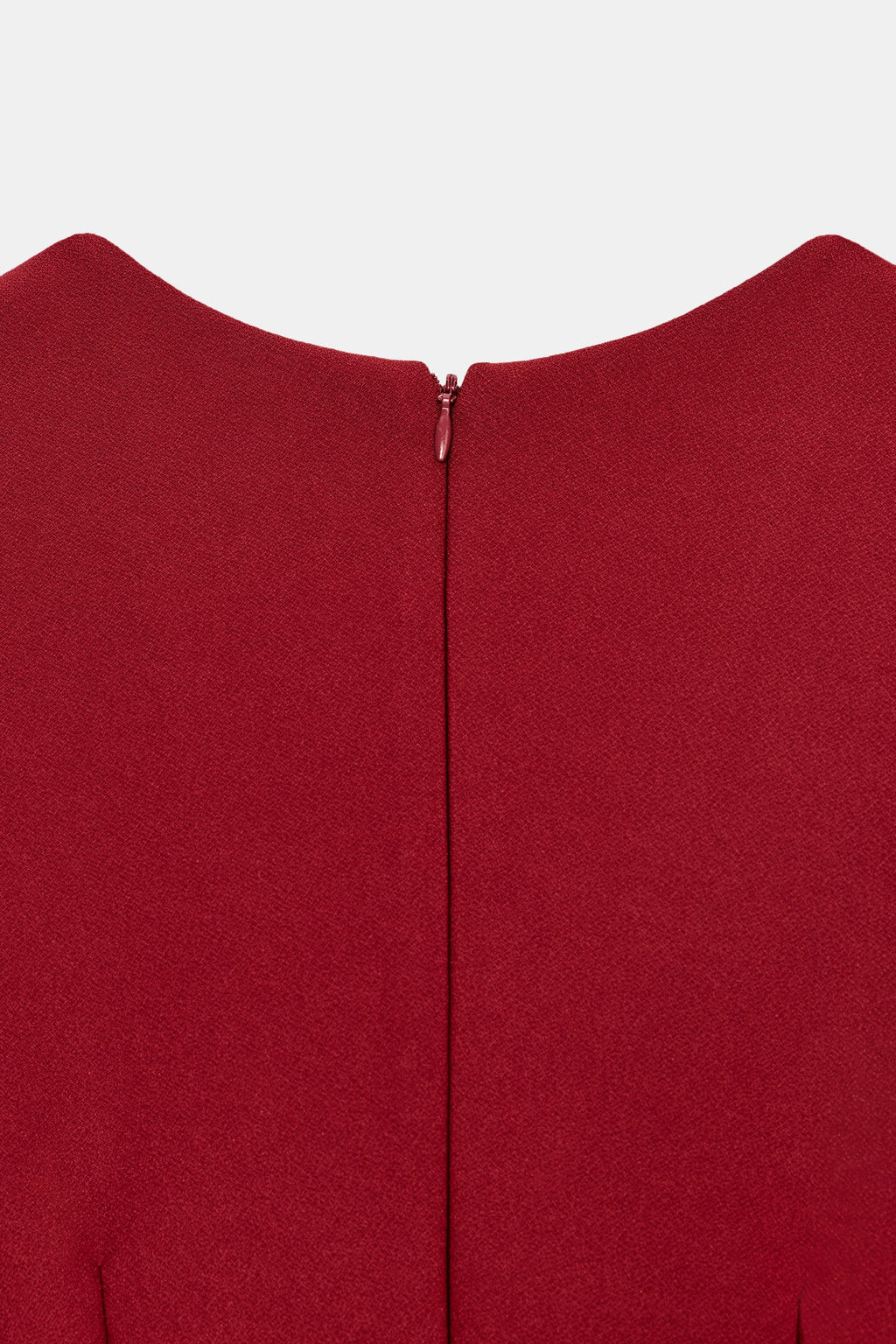 VESTIDO ESCOTE PICO CREPE / Rojo - Zara фото 7