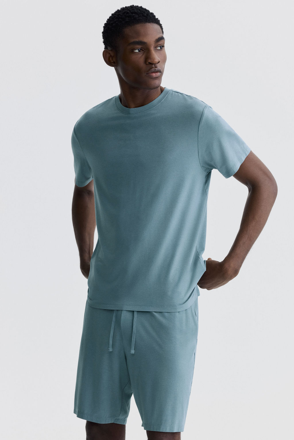 Pijama corto de dos piezas en punto - H&m фото 4