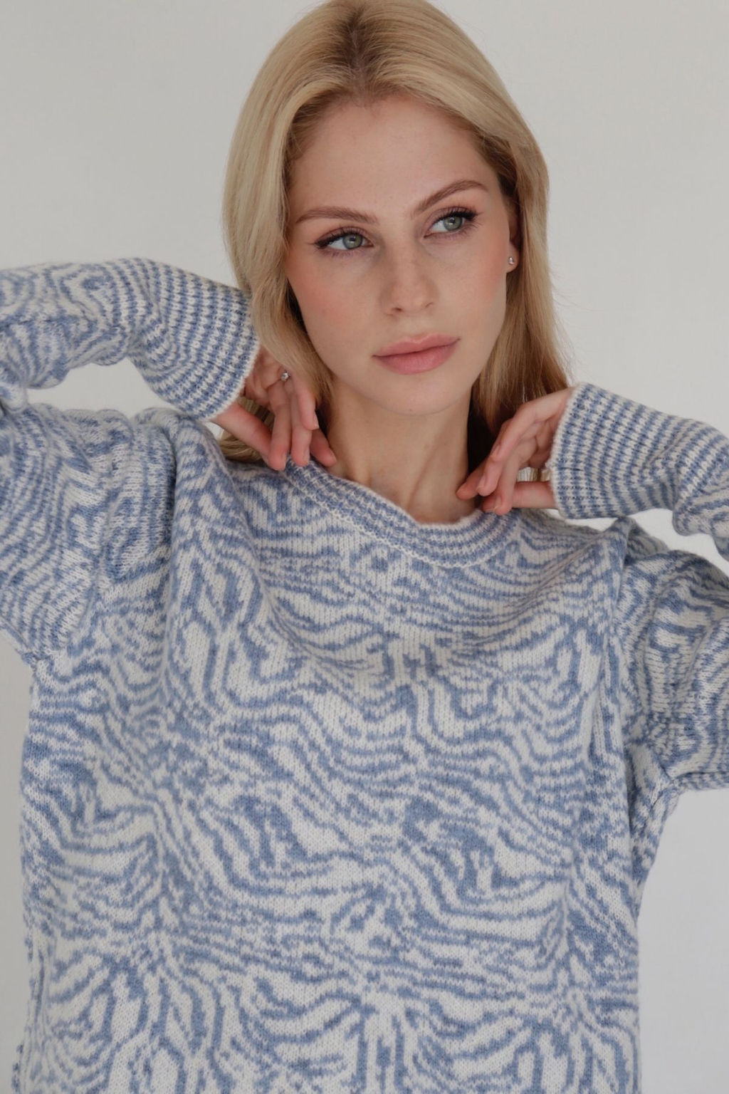 10414 Джемпер серо-голубой - Martichelli фото 9