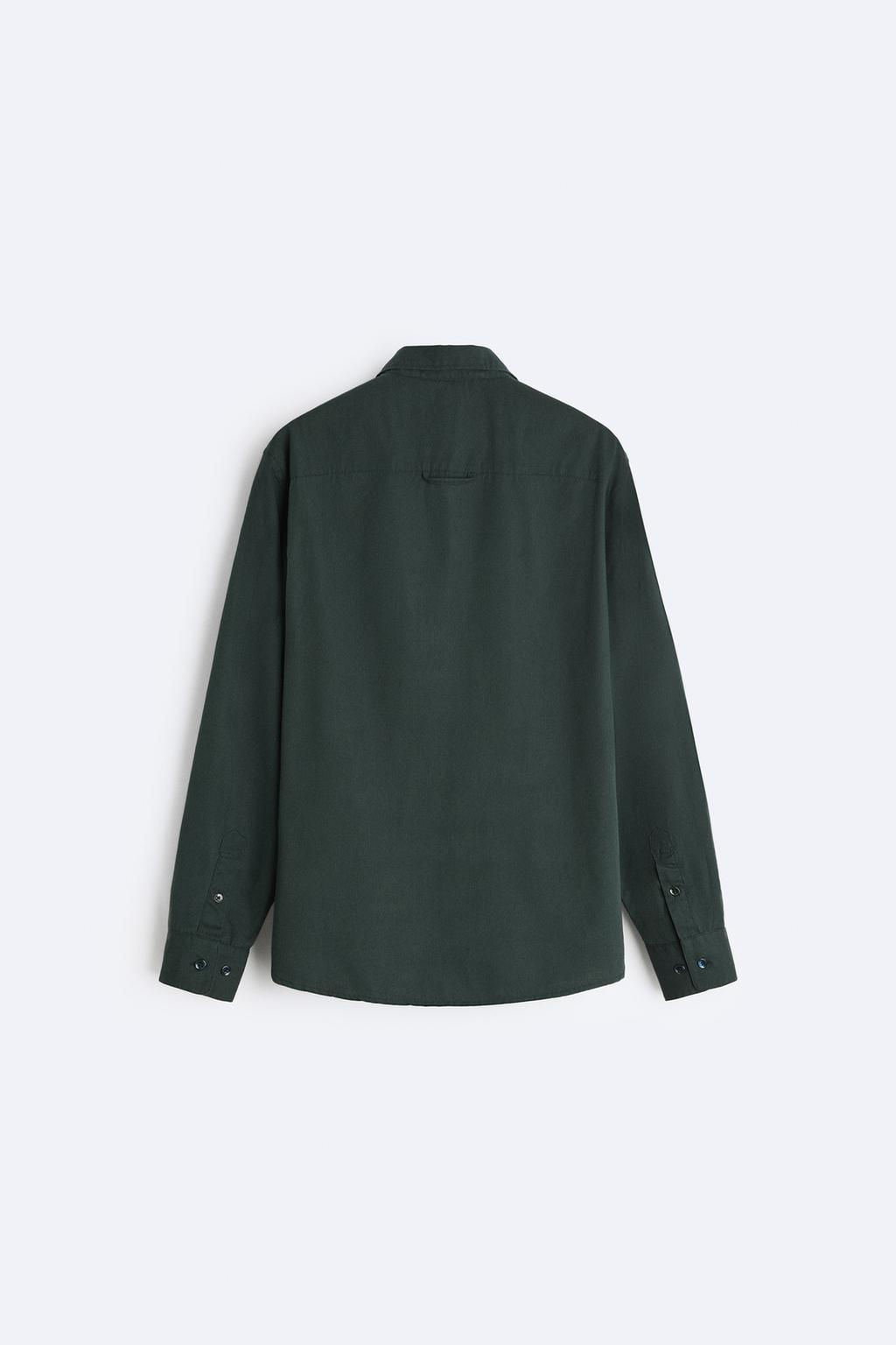 SOLUK EFEKTLI POPLIN GOMLEK - Zara фото 7
