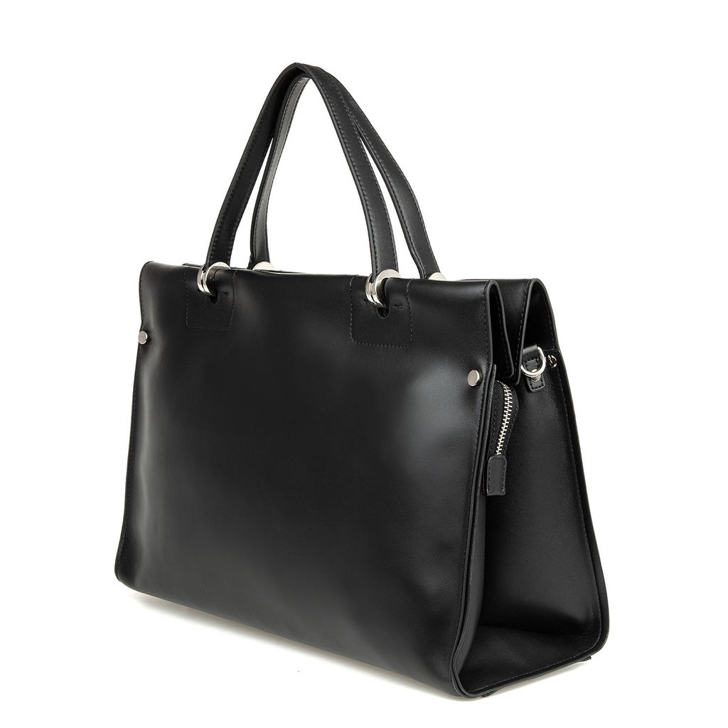 K123-17365-816 black, Женская кожаная сумка, Barcelo Biagi