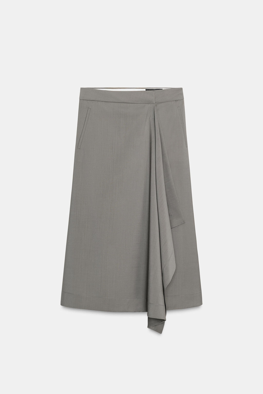ASYMMETRIC WOOL SKIRT W COLLECTION - Zara фото 6