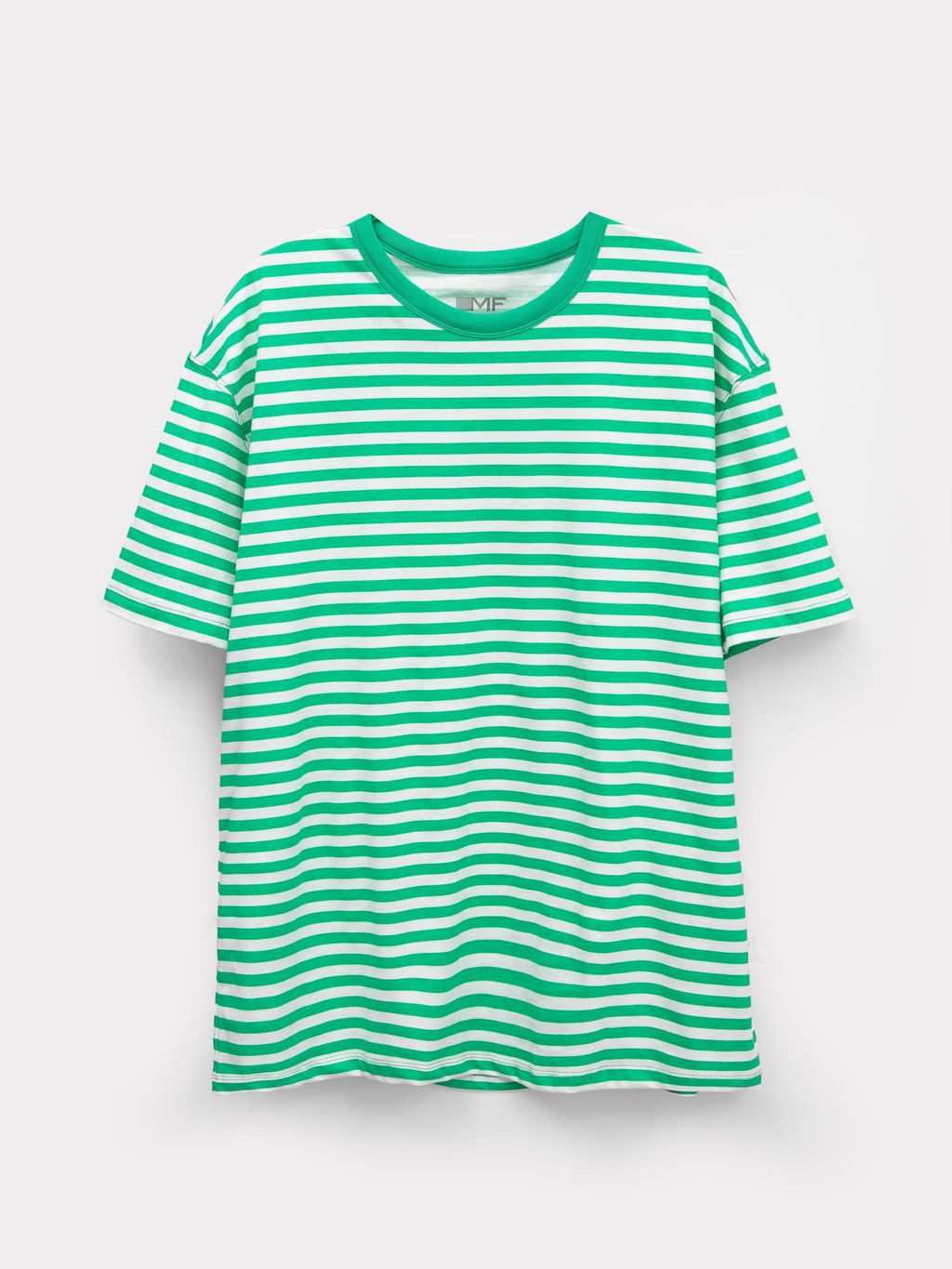 Футболка мужская в зеленую полоску зеленая полоска 111785-1 - Mark formelle фото 5