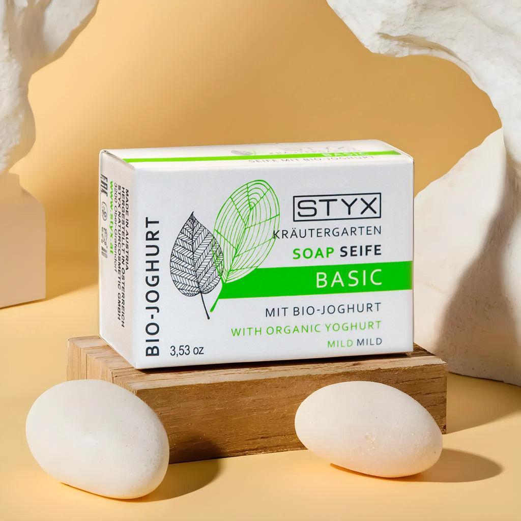 Мыло для комбинированной кожи с отбеливающим эффектом ЙОГУРТ STYX, 100 г фото 2