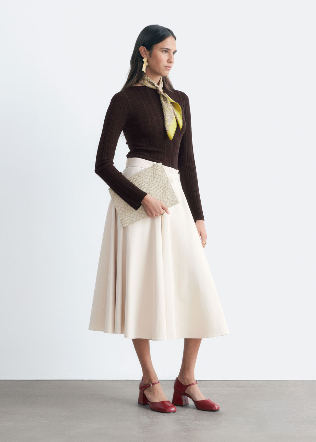 Falda sastre con corte circular - H&m фото 6