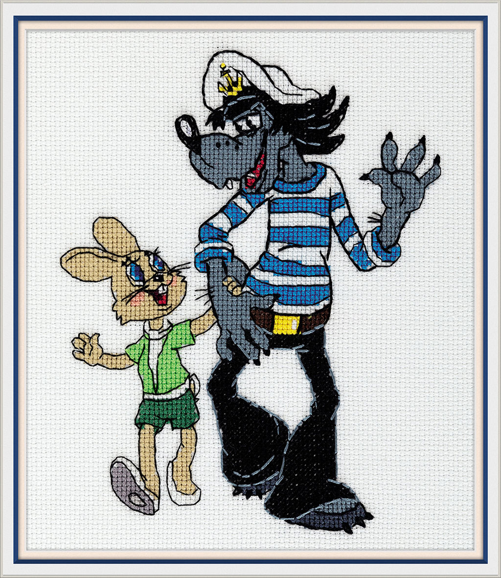 Klart набор для вышивания Союзмультфильм CMF-8-570 Ну, погоди! 16 х 19 см