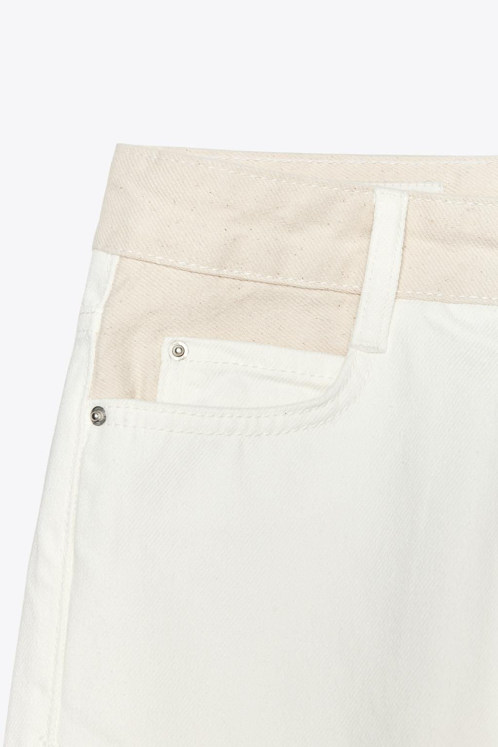 Z1975 HIGH-WAIST MOM FIT JEANS WITH CONTRAST WAIST - Zara фото 8