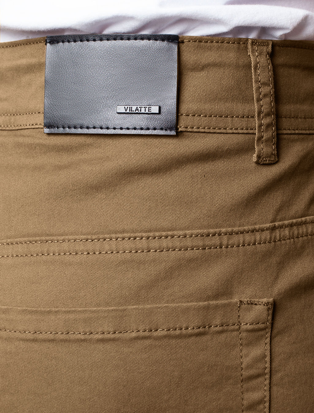 VILATTE / Брюки из плотного хлопка с эластаном  фото 2