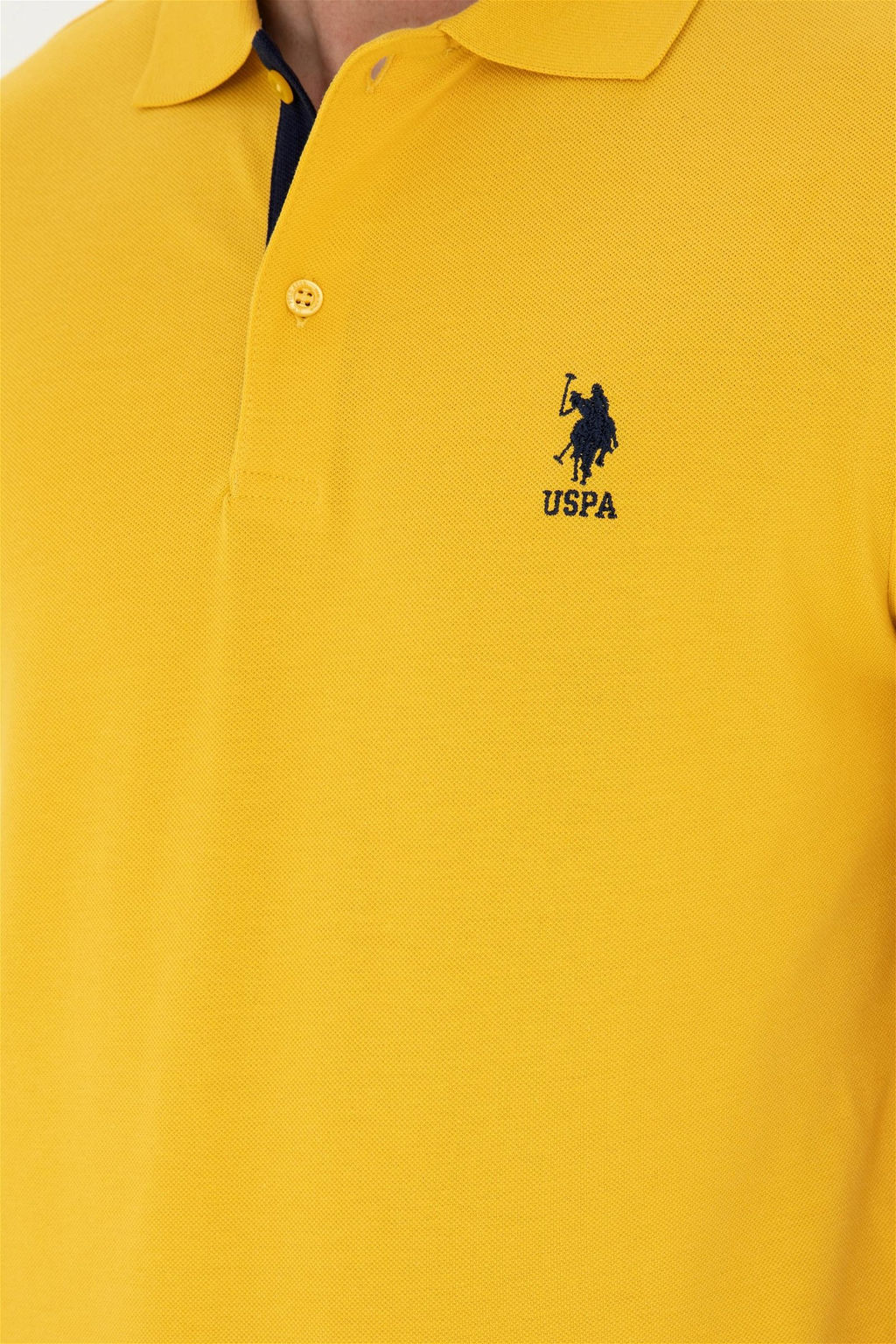 Футболка мужская U.S. Polo Assn шафрановая  фото 6