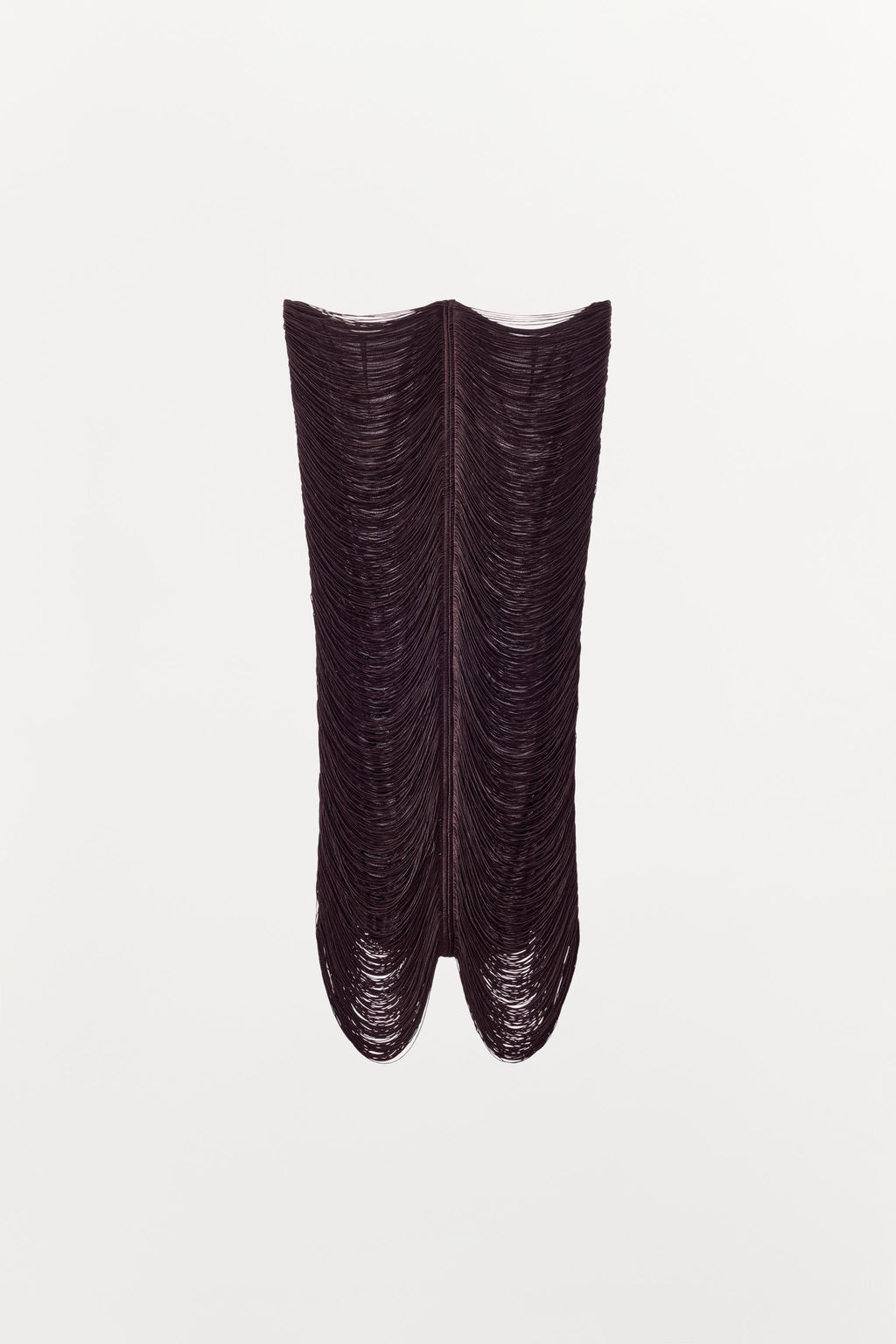 FRINGED MIDI SKIRT - Zara фото 3