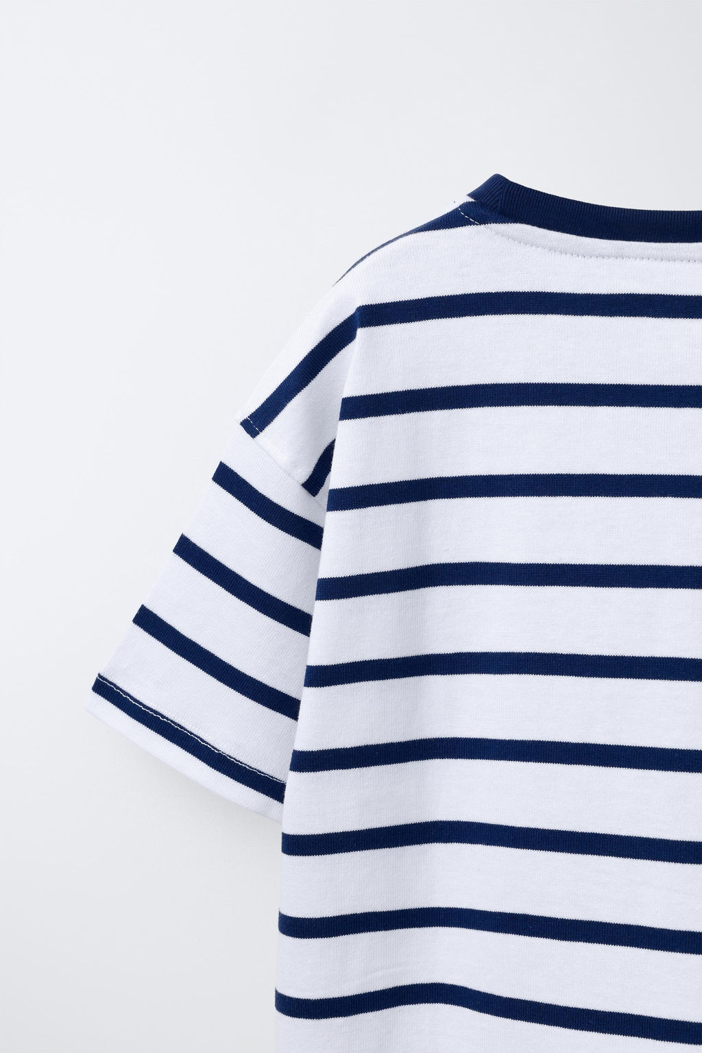 CAMISETA RAYAS HEAVY WEIGHT TEXTO / Marinos / Crudos - Zara фото 4